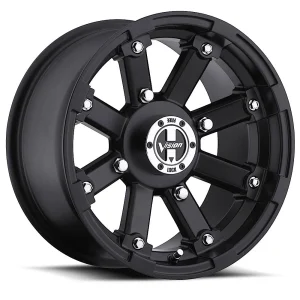 Vision Wheel ATV – 393 LOCKOUT – Black – 12″x7″ 2.5mm – All weather Wheels – 393-127100MB4